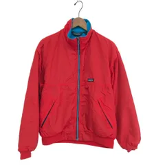 patagonia パタゴニア シェルドシンチラジャケット サイズ:M 裏地フリース 90s   レッド/ブルー メンズ / 240001195915