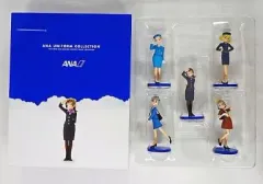 【中古】食玩 トレーディングフィギュア ANA ユニフォームコレクションBOX I＆フィギュア5体セット(1st～4th＆9th) 「ANAユニフォームコレクション」 