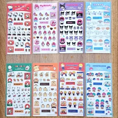 サンリオキャラクターズおやつパーティー 透明シールシート 古川紙工のサムネイル