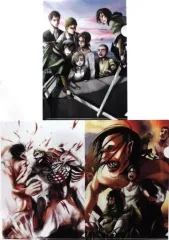 【中古】クリアファイル コミックス10＆11＆12巻 A4クリアファイル3枚セット 「進撃の巨人展 FINAL」