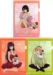 [중고] 클리어 파일 에리나 & 혜 & 시바 & 줬어 쿤 A4 클리어 파일 (3 장들이) [그렇지 않은 그녀의 키우는 방법 Fine × 로손]