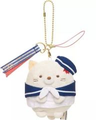 [중고] 키홀더 마스코트 (캐릭터) 고양이 매달려 봉제인형 [스미코구라시]