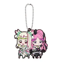 【中古】キーホルダー キュアズキューン＆キュアキッス 「キミとアイドルプリキュア♪ カプセルラバーマスコット2」