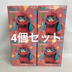 未開封 初音ミク ガンダム45周年×初音ミク シャアザクぐるみ 初音ミクver. フィギュア 4個セット SF3F40 c107