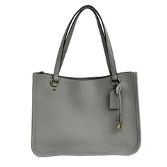 COACH(コーチ) トートバッグ美品  タイラー キャリーオール C3768 グレー 2WAY レザー