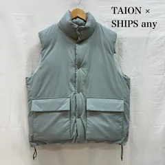 タイオン 714-65-0003 SHIPS any 別注 スタンドカラー スナップ ドローストリング ダウンベスト メンズ M ISItems【USED】【古着】【中古】50156219