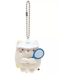 [중고]키홀더·마스코트(캐릭터) 고양이 매달려 봉제인형 스미코부·테니스 [스미코구라시]