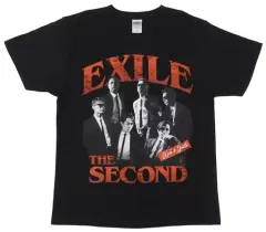 【中古】Tシャツ EXILE THE SECOND フォトTシャツ ブラック Mサイズ 「EXILE THE SECOND PERFECT LIVE 2012-2020」 EXILE TRIBE STATION限定