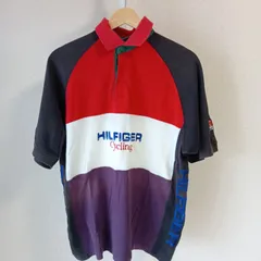 【TOMMY HILFIGER トミー ヒルフィガー】メンズ ポロシャツ Mサイズ 黒・赤・白・紫