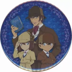 【中古】バッジ・ピンズ 江戸川コナン＆灰原哀＆沖矢昴(青ver.) 特大缶バッジ 「名探偵コナンプラザ」 グッズ購入特典