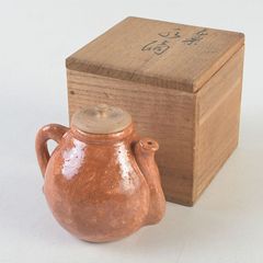 備前焼 奥本健一 宝瓶 瓢箪摘宝瓶 共箱 - メルカリ