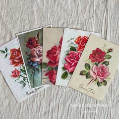 デコパージュ ꔛ‬ꕤ ガーデン雑貨 *リメイク *レンガ *タイル *薔薇ピンク レンガ風タイル （イングリッシュローズ 薔薇雑貨）デコパージュ