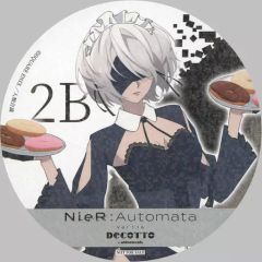 [중고] 식기 2B(등신) 홀로그램 코스터 [NieR:Automata(니어 오토마타) Ver1.1a×DECOTTO by animatecafe] 대상 상품 구입 특전