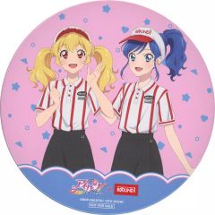 アイカツ ラウンドワン 後半 パック 特典 BIG缶バッジ 紫吹蘭 藤堂