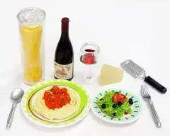 【中古】食玩 トレーディングフィギュア 8.Spaghetti and Meatballs 「ぷちサンプルU.S.A.バージョン Fun Meals -ファンミール-」