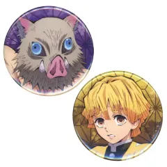 【中古】バッジ・ピンズ(キャラクター) 善逸＆伊之助 缶バッジ2個セットB 「鬼滅の刃」 ジャンプフェスタ2019グッズ
