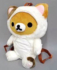 [중고] 잡화 리락쿠마(브라운) 더! 한가로이 고양이 봉제인형 배낭 [리락쿠마] 세가 한정