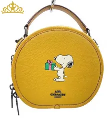 COACH PEANUTS スヌーピー キャンティーン クロスボディバッグ 2way レディース コーチ ショルダーバッグ