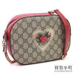 GUCCI ハートと蛇刺繍 ショルダーバッグ 限定版 - メルカリ
