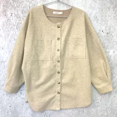 niko and... ニコアンド ノーカラー ジャケット ベージュ 3サイズ ◇〇