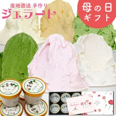 【期間限定】母の日 ギフト 母の日ギフト スイーツ アイスクリーム ふなっこ畑 手作りジェラート 詰め合わせ 6個セット 送料無料