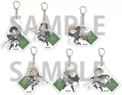 【中古】雑貨 全6種セット 「進撃の巨人 アクリルキーホルダー 13.リヴァイ班ver. グラフアートデザイン」