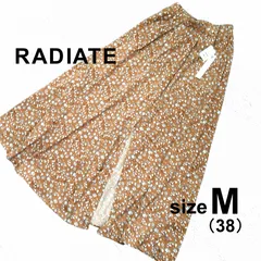 【新品】RADIATE　花柄ロングスカート　ブラウン　レディースサイズ 38　M　送料無料