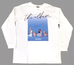 【中古】Tシャツ BLACKPINK ロングスリーブTシャツ ホワイト Lサイズ 「CD THE ALBUM -JP Ver.-」 リリース記念グッズ