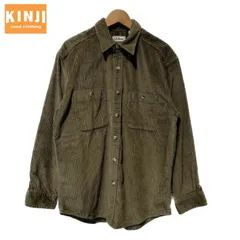 【中古】　L.L.Bean　コーデュロイシャツ　長袖シャツ　無地シャツ　シャツ　トップス　コットン　レギュラーカラー　無地　胸ポケット　アウトドア　古着　/1930