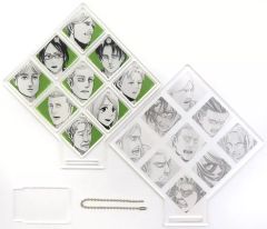 [중고] 아크릴 스탠드 아크릴 패널 조사 병단 Memory Collection 페이스 아크릴 컬렉션 [진격의 거인]