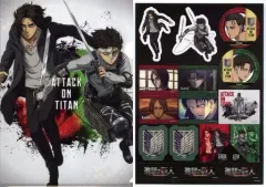 【中古】クリアファイル Dセット A4クリアファイル＆ステッカーセット 「進撃の巨人 The Final Season×ローソン」