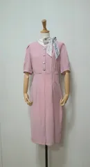 ピンク 半袖 ONE PIECE L