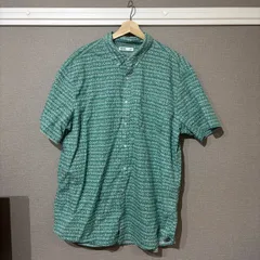 【USED】SONOMA 半袖 ビッグシャツ メンズ 3XL 半袖 グリーン 夏服