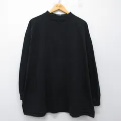 XL/古着 リー Lee 長袖 ビンテージ Tシャツ メンズ 00年代 00s 無地 大きいサイズ コットン モックネック ハイネック 黒 26mar04のサムネイル