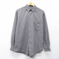 L/古着 ノーティカ 長袖 ブランド シャツ メンズ コットン ボタンダウン グレー他 チェック 26mar04