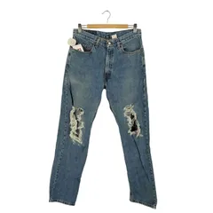 リーバイス Levis 505 ボタン裏725刻印 REGULAR FIT ダメージデニム メンズ  W33 L32