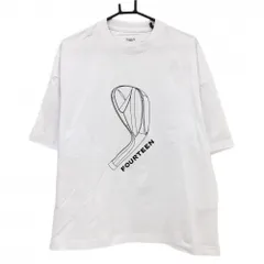 【新品】フォーティーン Tシャツ 白×黒 綿100％ プリント メンズ M ゴルフウェア FOURTEENのサムネイル