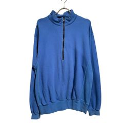 中古】BATONER UA別注 HALF ZIP KNIT BLUE - メルカリ