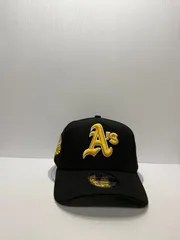 Newera オークランドアスレチックス ワールドシリーズ1989 9forty A-FRAME スナップバックキャップ ブラックカラー