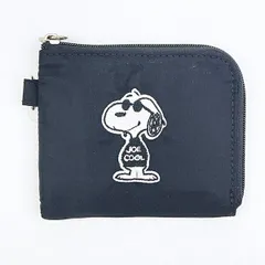 スヌーピー ジョークール ウォレット 財布 正面 モノトーン SNOOPY