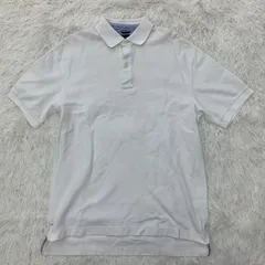 TOMMY HILFIGER ポロシャツ ／半袖 白 M 綿100 メンズ