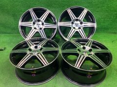 テクマグ ｺﾞﾙﾌ ﾋﾞｰﾄﾙ ホイール アルミ ブラポリ 17インチ 7.5J 5穴 4本 
