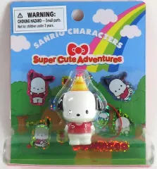 【中古】グッズセット ポチャッコ ストラップ＆シールセット 「サンリオキャラクターズ」