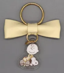 【中古】キーホルダー スヌーピー＆チャーリー・ブラウン 「PEANUTS(SNOOPY) シークレットリボンキーリング」