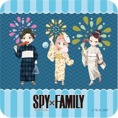 [중고]타월·수건 아니아·포저＆다미안·데즈몬드＆베키·블랙벨 유카타 ver.(신작 일러스트) 손수건 [SPY×FAMILY POP UP SHOP]