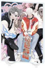 【中古】アクリルスタンド・アクリルパネル 03.エン＆イチイ(B) 公式イラスト アクリルアートボード(A5サイズ) 「FANGS」