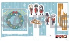 【中古】アクリルスタンド・アクリルパネル 12.集合 デザインB クリスマスver.(グラフアートイラスト) プレミアム アクリルジオラマプレート 「SAKAMOTO DAYS」