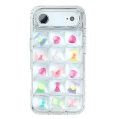 【小物が入る】竹下工房 ぽこぽこ スマホケース《SNSで話題》シャカシャカスマホケース【竹下工房あんしんサービス付帯】かわいい おしゃれ おはじき シール デコる (iPhoneAir) [iPhoneAir]