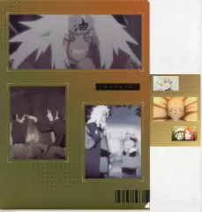 【中古】グッズセット ナルト＆サスケ＆自来也 クリアファイル＆ステッカー 「一番くじ NARUTO-ナルト- 疾風伝 輪廻の嘆きと平和の懸け橋」 J賞