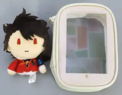 【中古】ぬいぐるみマスコット・ぬいぐるみバッジ 陸奥守吉行 ポーチ付き御伴フィンガーパペット 「フリューくじ 刀剣乱舞ONLINE 御伴散歩 ～ぽちくじ～」 A賞